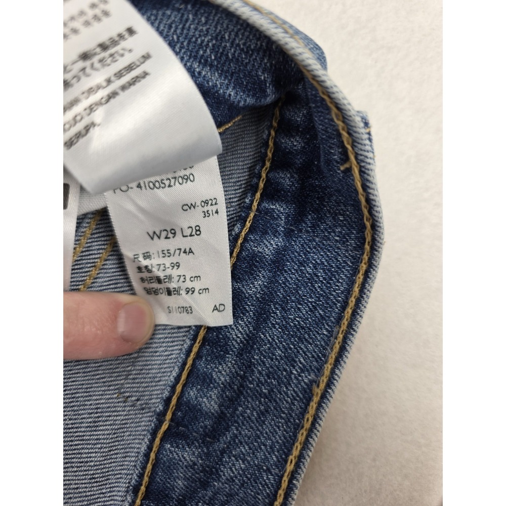 Levi's Premium Wedgie Straight Jeans Womens 8 29x28 Medium Wash High Rise NWT - Picture 10 of 13